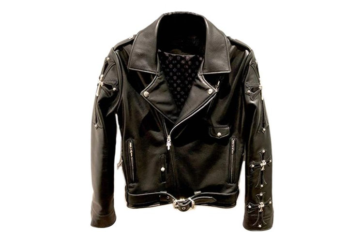 Chrome Hearts SS23 Black Cross Zip Jacket Unisex Basic Lapel Style CH-202300003