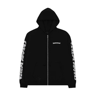 Chrome Hearts SS23 Black Graphic Print Zip-Up Hoodie Fashion 100000319FLZUH-PURP
