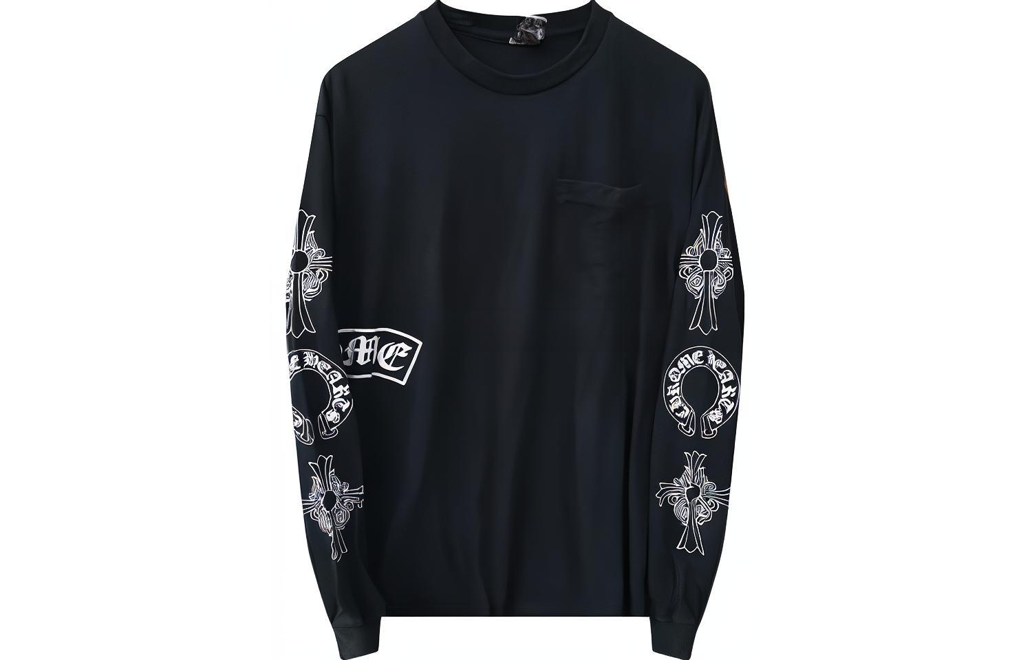 Chrome Hearts SS23 Black Horseshoe Logo Graphic Sweatshirt Unisex CH-20231340