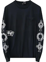 Chrome Hearts SS23 Black Horseshoe Logo Graphic Sweatshirt Unisex CH-20231340 Chrome Hearts SS23 Black Horseshoe Logo Graphic Sweatshirt Unisex CH-20231340