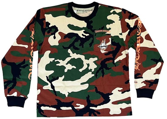 Chrome Hearts SS23 Camiseta Manga Larga Estampado Camo Hombre Multicolor. CH-00005 Buy Chrome Hearts SS23 Camiseta Manga Larga Estampado Camo Hombre Multicolor. CH-00005