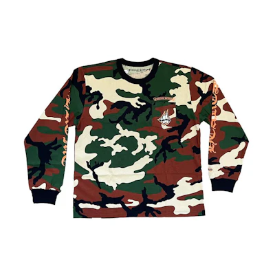 Chrome Hearts SS23 Camo Letter Print Long Sleeve Tee Men’s Multi-Color CH-00005