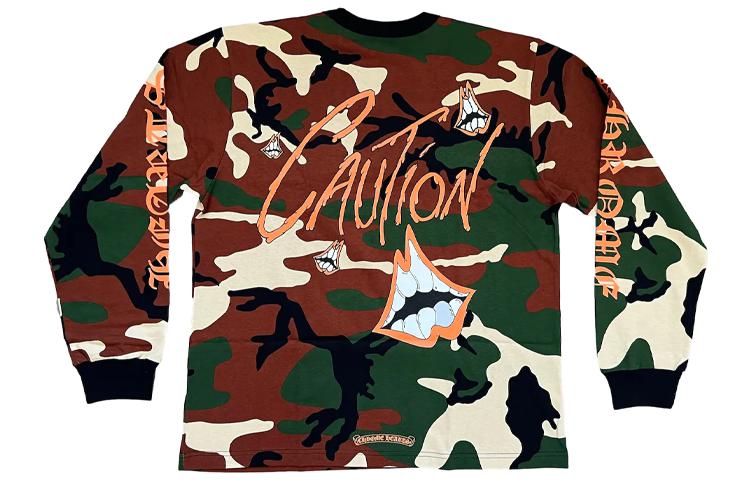 Lookbook Chrome Hearts SS23 Camiseta Manga Larga Estampado Camo Hombre Multicolor. CH-00005