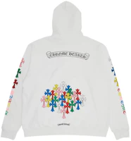 Chrome Hearts SS23 Cross Logo Graphic Crewneck Sweatshirt White CH-000106 Chrome Hearts SS23 Cross Logo Graphic Crewneck Sweatshirt White CH-000106