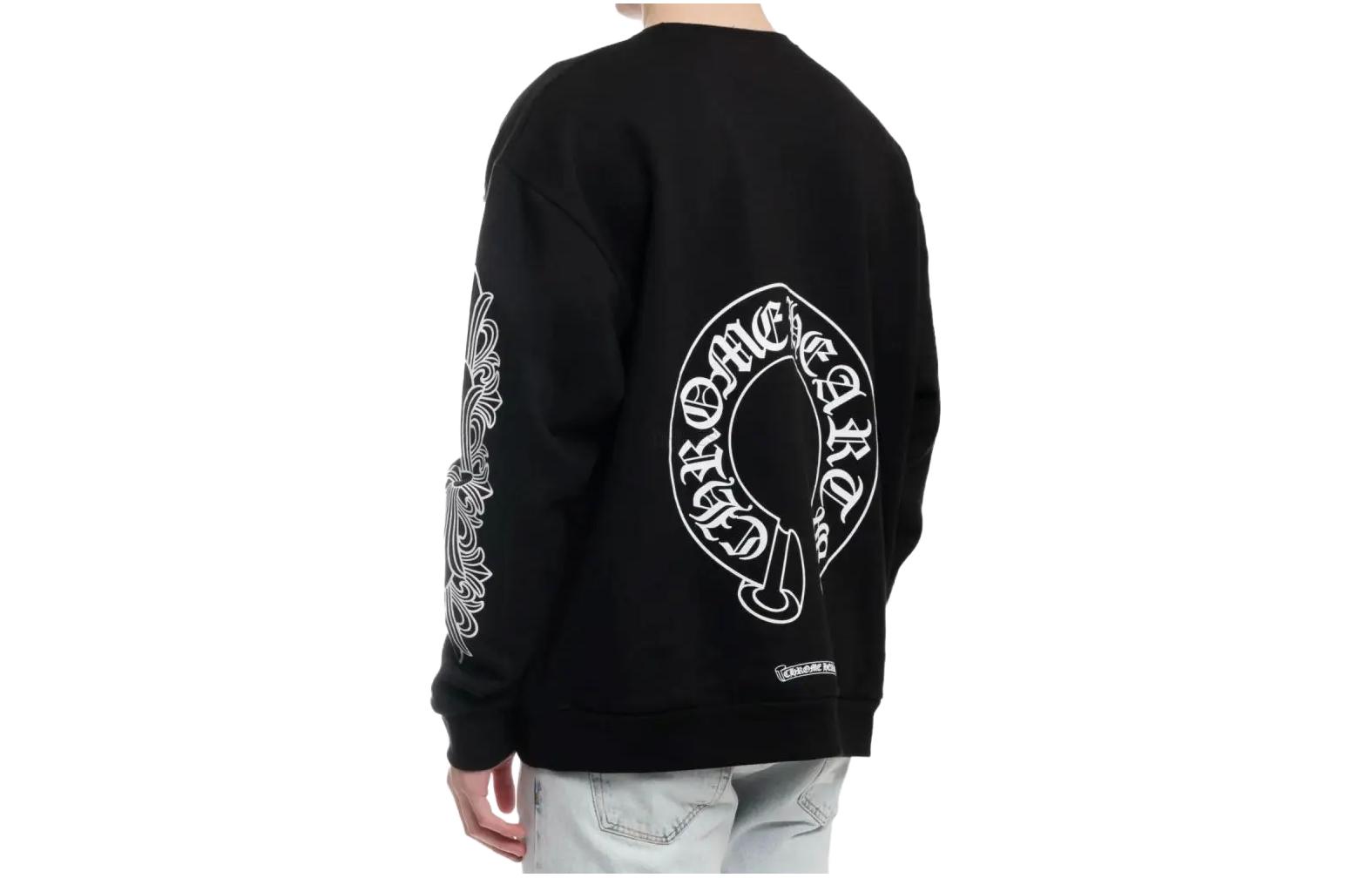 Lookbook Chrome Hearts SS23 Sweatshirt Logo Cross Unisex Hitam Graphic CH-20230316