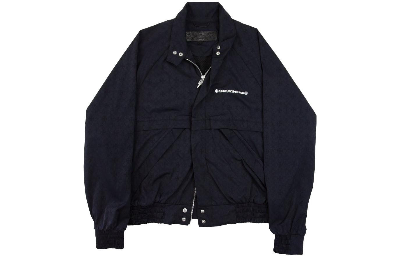 Chrome Hearts SS23 Double-Zip Logo Print Oversized Jacket Black Menswear CH-2023022101