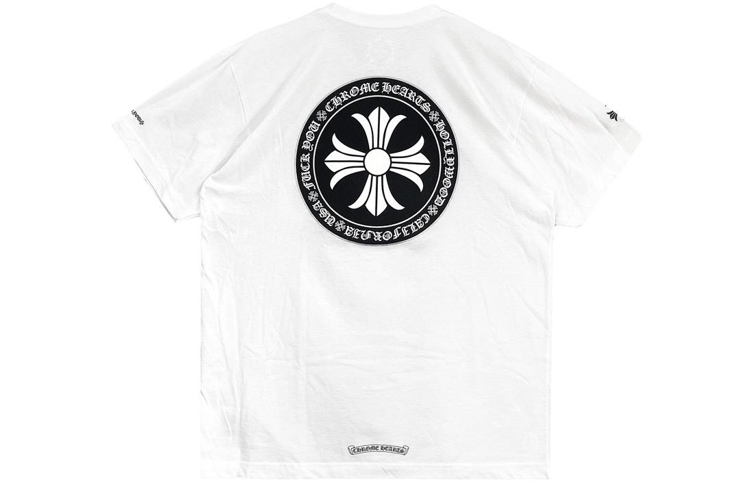 Lookbook Chrome Hearts SS23 Geometric Logo Graphic White  Short-Sleeve T-Shirt CH-0000113