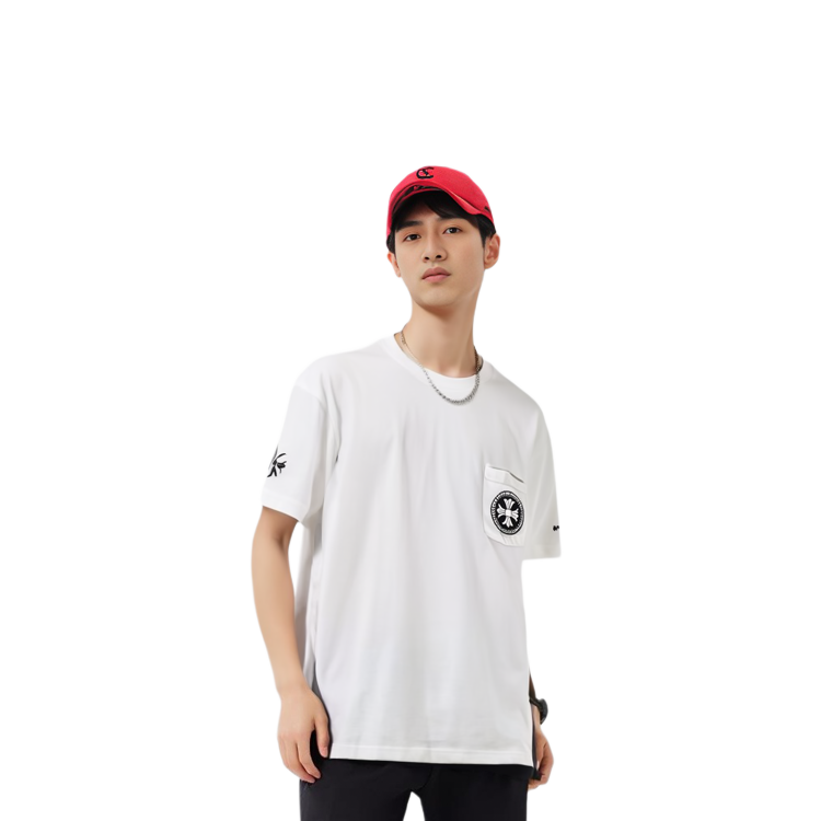 Purchase Chrome Hearts SS23 Geometric Logo Graphic White  Short-Sleeve T-Shirt CH-0000113