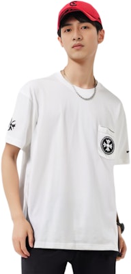 Chrome Hearts SS23 Geometric Logo Graphic White Short-Sleeve T-Shirt CH-0000113 Purchase Chrome Hearts SS23 Geometric Logo Graphic White Short-Sleeve T-Shirt CH-0000113