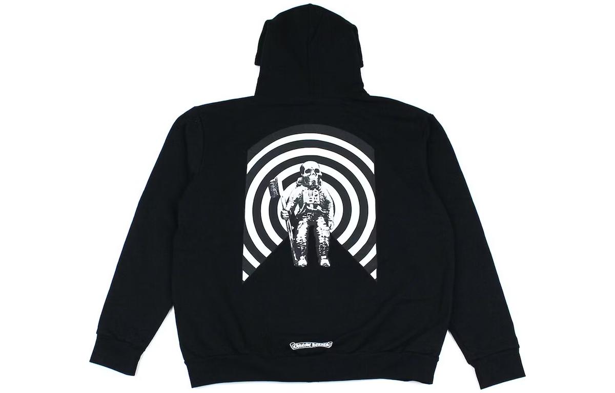 Chrome Hearts SS23 Graphic Hoodie Zip-Up Black Pullover CH-000052