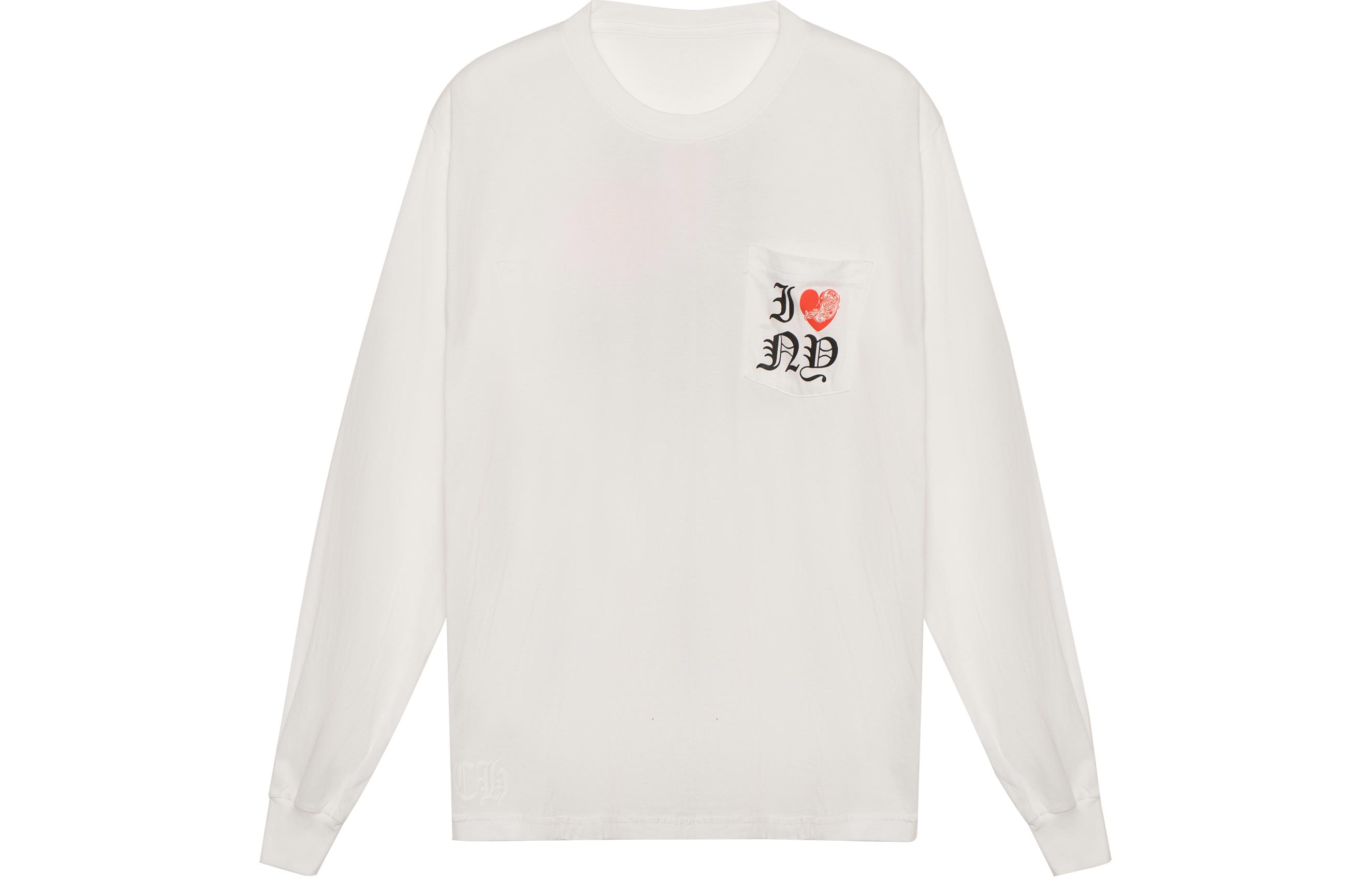 Chrome Hearts SS23 Graphic Printed Long Sleeve Crewneck T-Shirt White Men’s CH-2023-5734