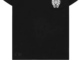 Cheap Chrome Hearts 2023香港限定Logo印花黑色T恤 CH-2023021401