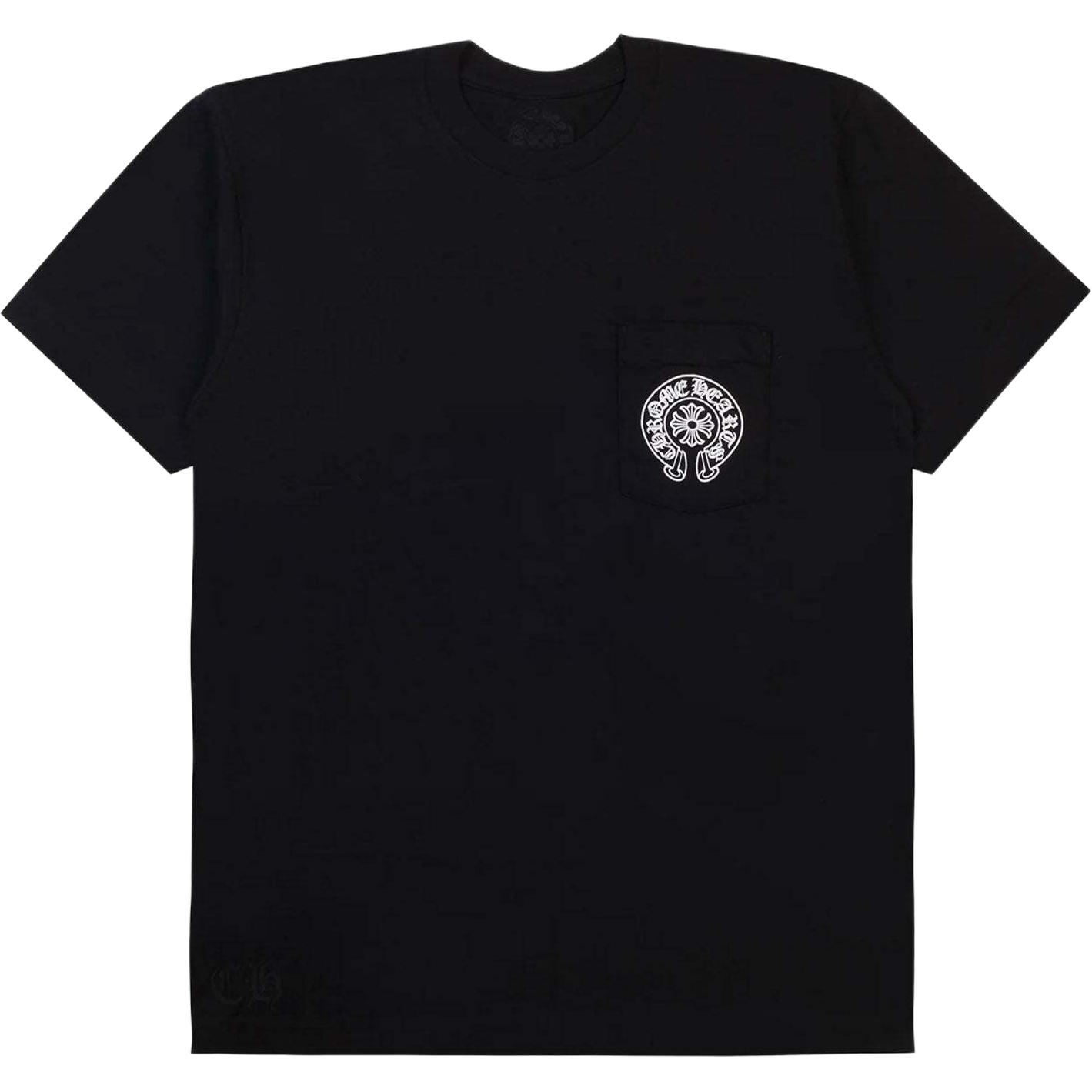 Chrome Hearts SS23 Horseshoe Cross Graphic Tee Unisex Black. CH-2023022302