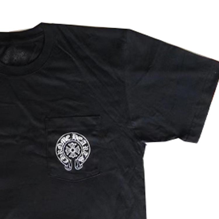 Details for Chrome Hearts SS23 Horseshoe Cross Baju Grafik Unisex Hitam. CH-2023022302