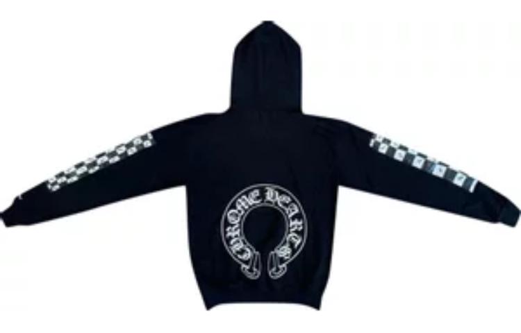 Chrome Hearts SS23 Horseshoe Print Unisex Hoodie Black CH-2023-1389