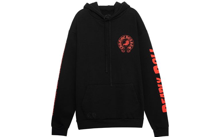 Chrome Hearts SS23 Letter Logo Graphic Hoodie Unisex Black CH-034066807