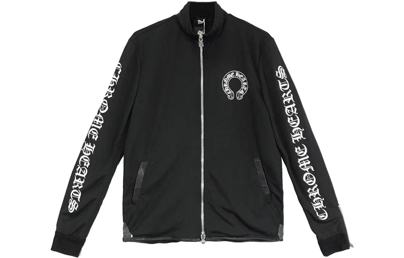 Chrome Hearts SS23 Letter Logo Graphic Long Sleeve Jacket Black CH-000098