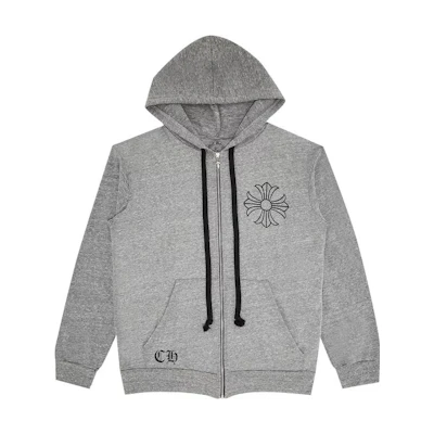 Chrome Hearts SS23 Letter Print Hoodie Gray - CH-SS23-9965