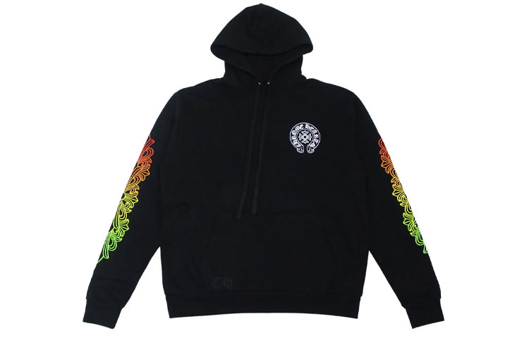 Chrome Hearts SS23 Letter Print Pullover Hoodie Unisex Black CH-20231718
