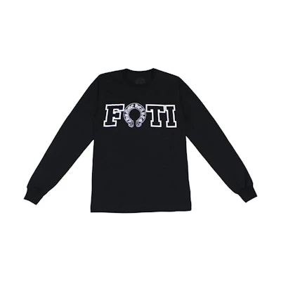 Chrome Hearts SS23 Letter Printed Black Long-Sleeve Sweatshirt Men CH-000034