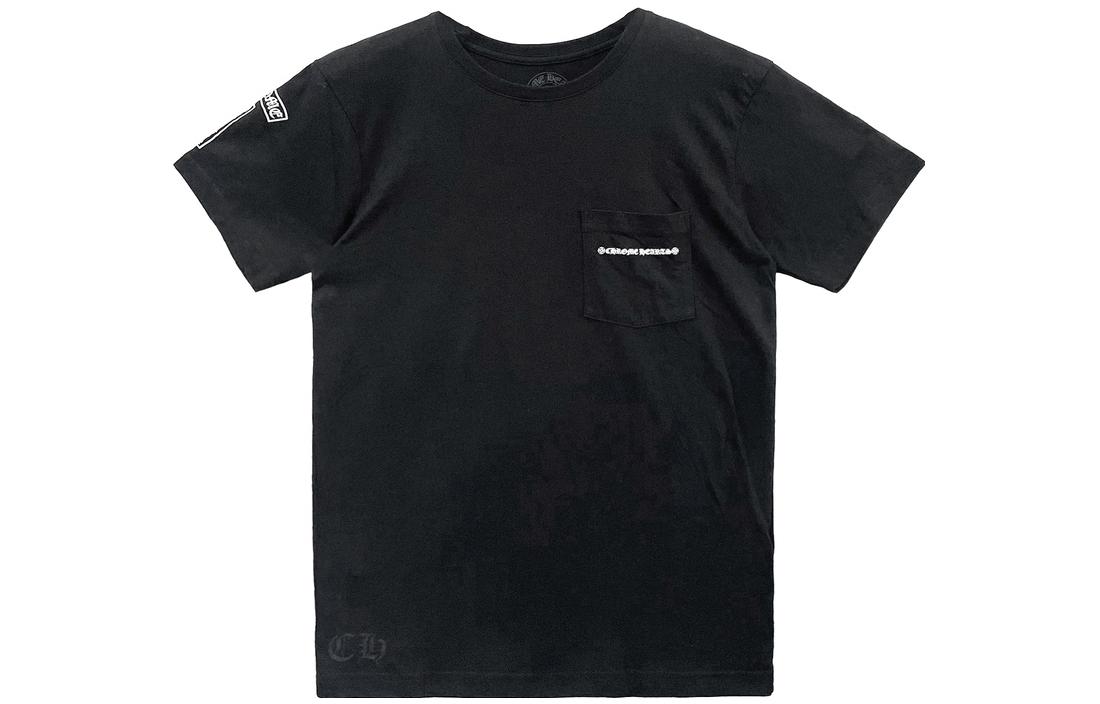 Order Chrome Hearts SS23 Kaos Hitam Lengan Pendek Pria dengan Logo Grafis. CH-019010656