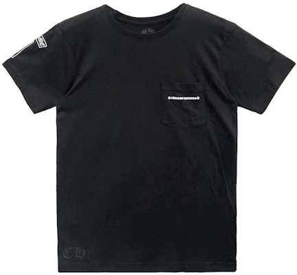 Chrome Hearts SS23 Kaos Hitam Lengan Pendek Pria dengan Logo Grafis. CH-019010656 Order Chrome Hearts SS23 Kaos Hitam Lengan Pendek Pria dengan Logo Grafis. CH-019010656