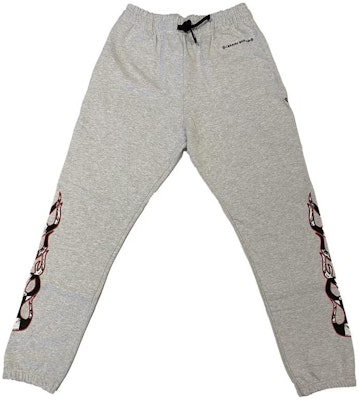 Chrome Hearts SS23 標誌抽繩中腰針織灰色慢跑褲。 CH-000015 Order Chrome Hearts SS23 標誌抽繩中腰針織灰色慢跑褲。 CH-000015