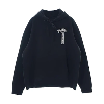 Chrome Hearts SS23 Logo Letter Print Drawstring Hoodie Black () CH-0000121