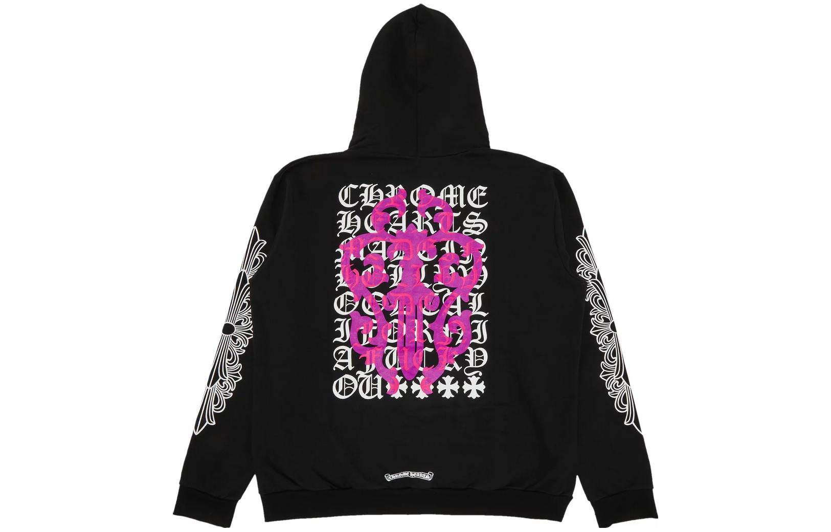 Chrome Hearts SS23 Logo Print Hoodie Black - Casual Wear CH-230106