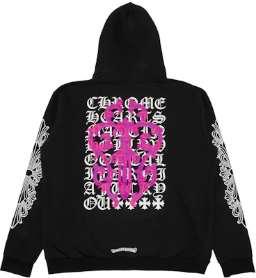 Chrome Hearts 2023標誌印花連帽上衣黑色 - 休閒穿搭 CH-230106 Buy Chrome Hearts 2023標誌印花連帽上衣黑色 - 休閒穿搭 CH-230106