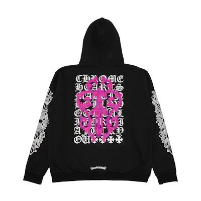Chrome Hearts SS23 Logo Print Hoodie Black - Casual Wear CH-230106
