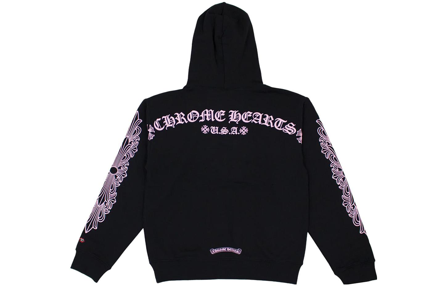 Chrome Hearts SS23 Logo Print Hoodie Black Long Sleeve CH-000080