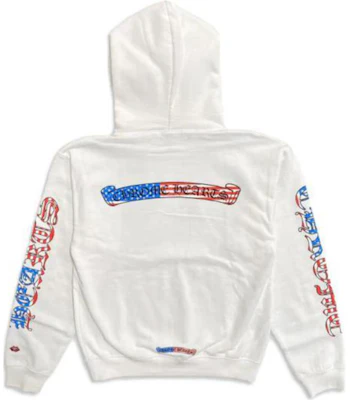 Chrome Hearts SS23 Logo Print White Hoodie Long Sleeve Pullover CH-000081 Buy Chrome Hearts SS23 Logo Print White Hoodie Long Sleeve Pullover CH-000081