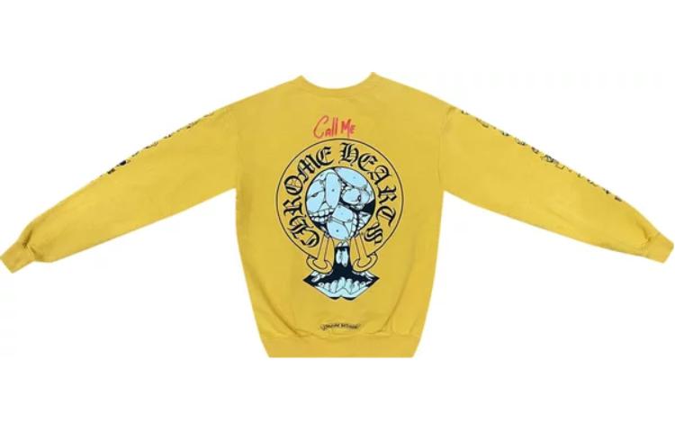 Chrome Hearts SS23 Logo Pullover Sweatshirt Unisex Yellow CH-2023-5834