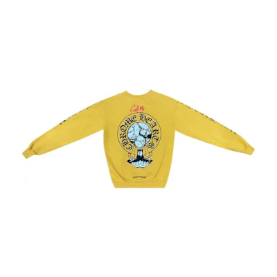 Chrome Hearts SS23 Logo Pullover Sweatshirt Unisex Yellow CH-2023-5834