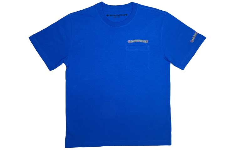 Order クロムハーツ SS23 スクロールプリント ブルー ユニセックス 半袖Tシャツ. 202308073