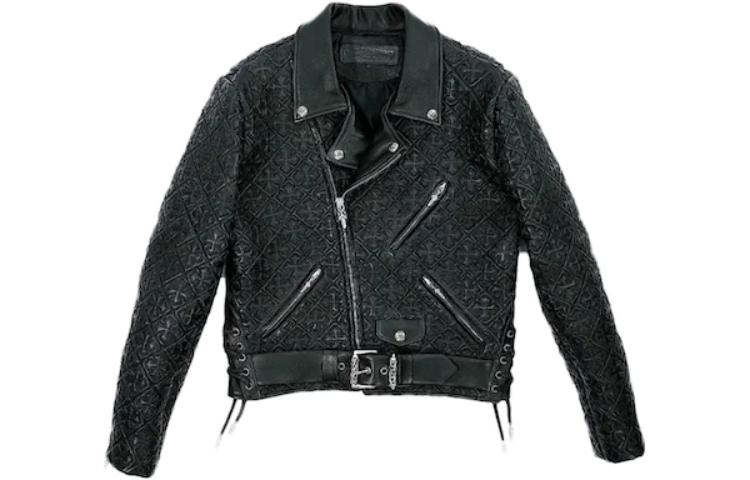 Chrome Hearts SS23 Solid Logo Zip-Up Jacket Black () CH-000047