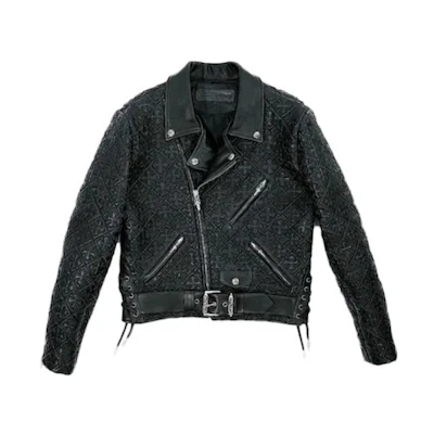 Chrome Hearts SS23 Solid Logo Zip-Up Jacket Black () CH-000047