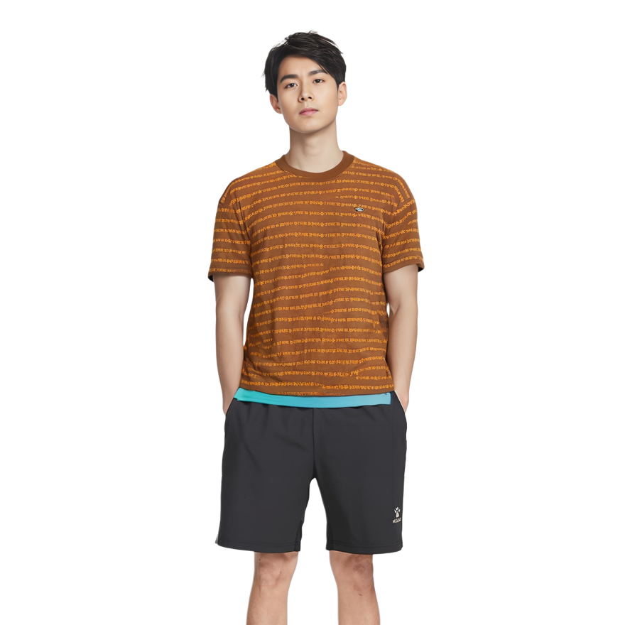 Shop Chrome Hearts SS23 Striped Logo Print Unisex Orange T-Shirt. CH-036001167