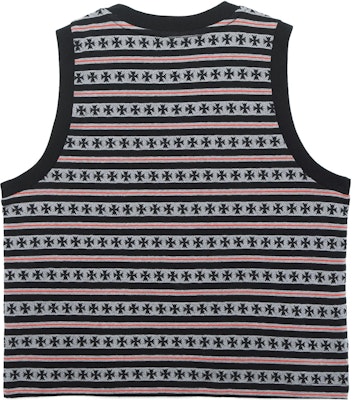 Chrome Hearts SS23 条纹印花无袖背心 黑色 CH-036004370 Lookbook Chrome Hearts SS23 条纹印花无袖背心 黑色 CH-036004370