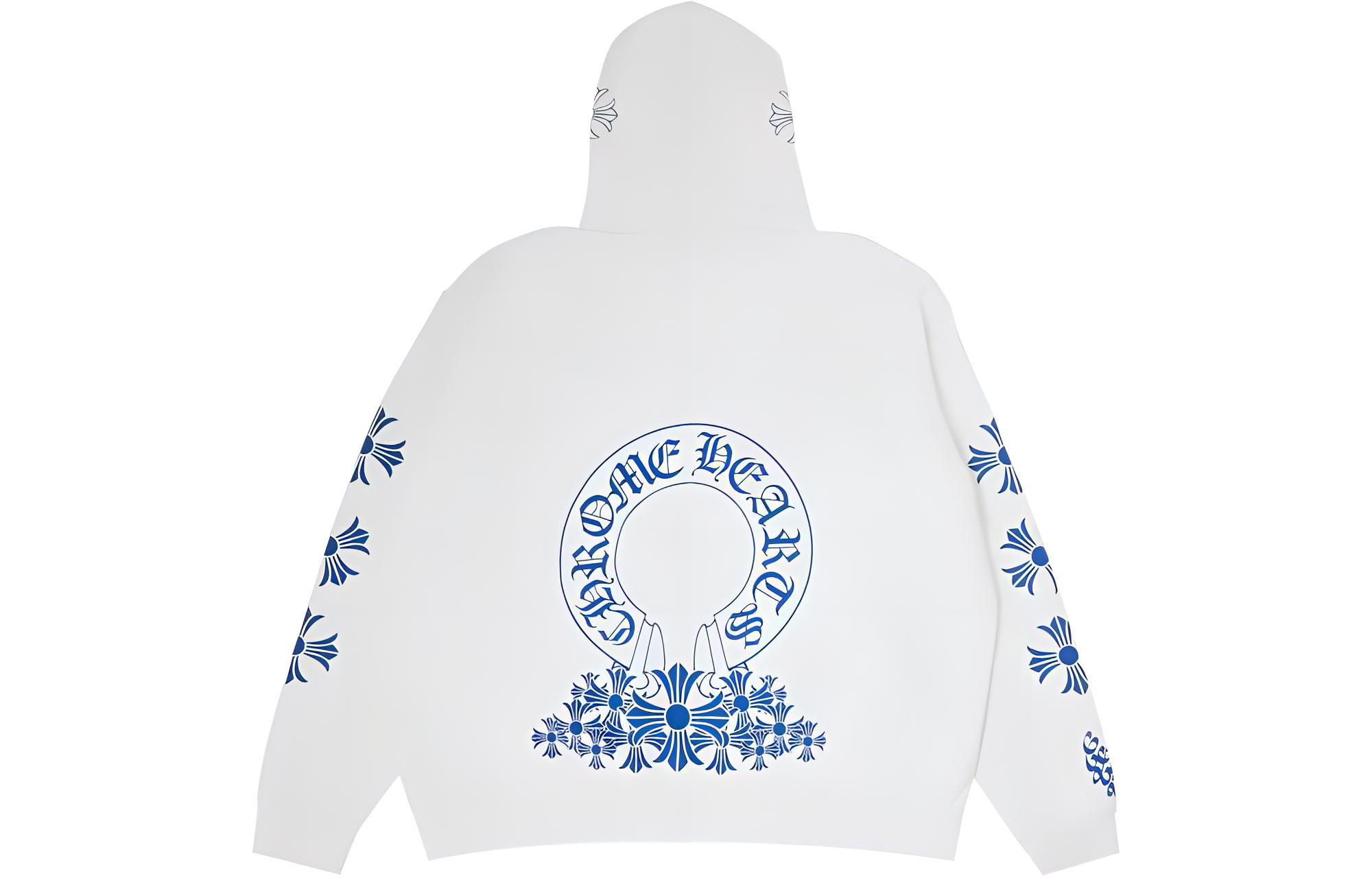 Chrome Hearts SS23 White Letter Printed Hoodie Unisex Long Sleeve CH-2023-0997