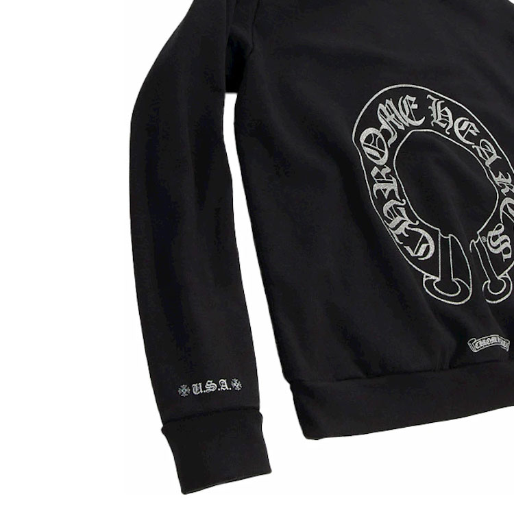 Sizing Sudadera con Capucha Chrome Hearts SS24 Estampado Alfabeto Negro. CH-3342211