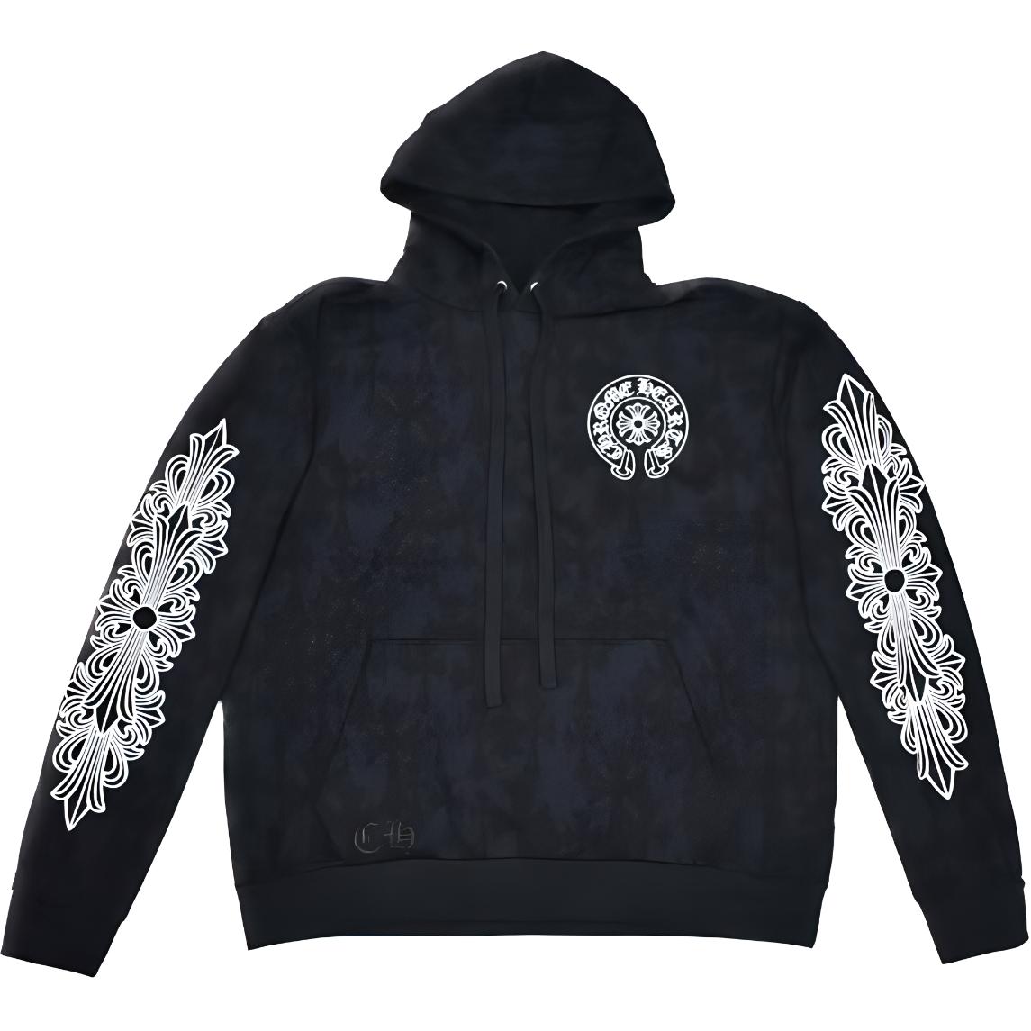 Chrome Hearts SS24 Black Embroidered Monogram Hoodie Unisex CH-0749304