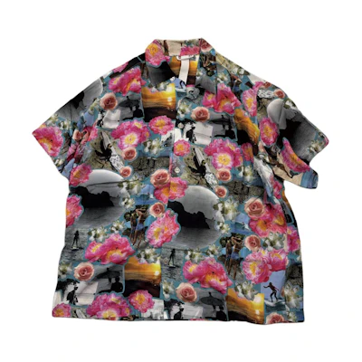 Chrome Hearts SS24 Floral Print Short Sleeve Button-Up Shirt Men Multi-Color CH-2024-2000