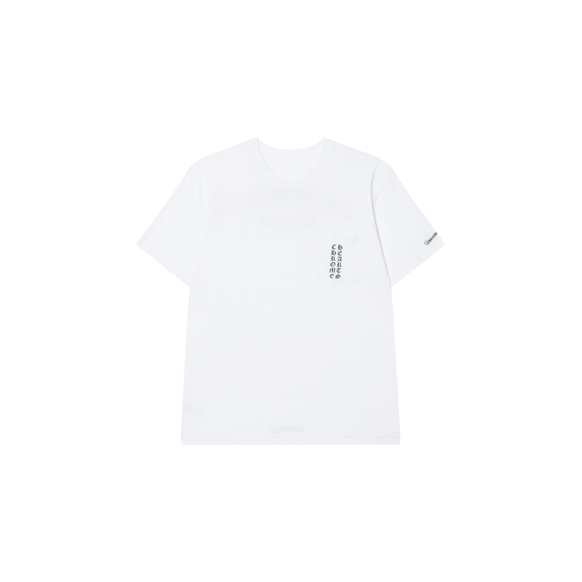 Chrome Hearts SS24 Logo Print Crew Neck White Short Sleeve T-Shirt for Men CH-2024-038452