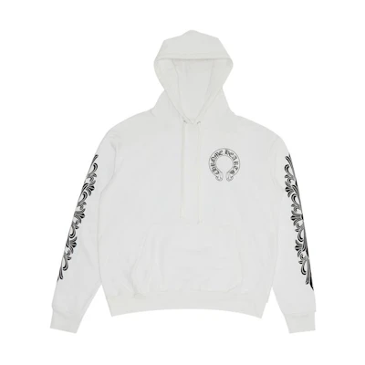 Chrome Hearts SS24 Logo Print White Zip-Up Hoodie Casual Wear CH-2024-9741