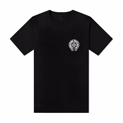 Chrome Hearts SS24 London Exclusive Logo Print Unisex Black Graphic Tee CH-03977121