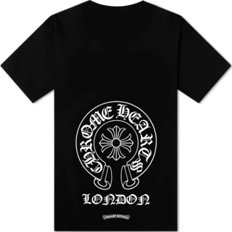 Lookbook Chrome Hearts SS24 London Exclusive Logo Print Unisex Black Graphic Tee CH-03977121