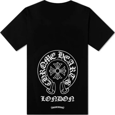 Chrome Hearts SS24 London Exclusive Logo Print Unisex Black Graphic Tee CH-03977121 Lookbook Chrome Hearts SS24 London Exclusive Logo Print Unisex Black Graphic Tee CH-03977121