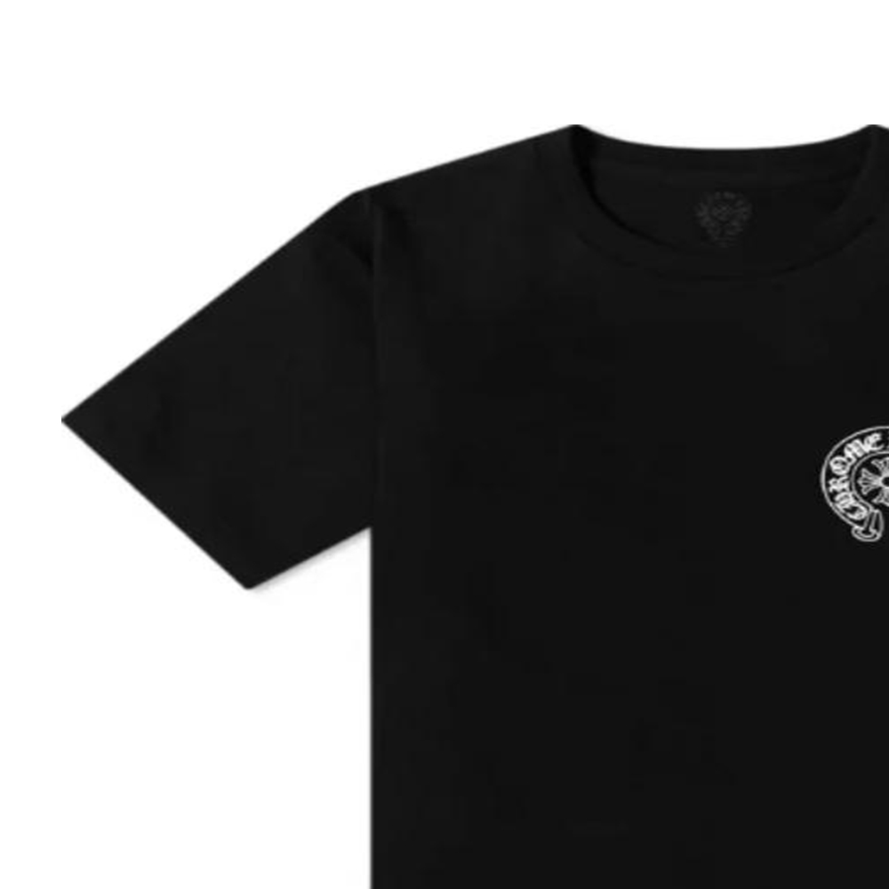 Sizing Chrome Hearts SS24 London Exclusive Logo Print Unisex Black Graphic Tee CH-03977121